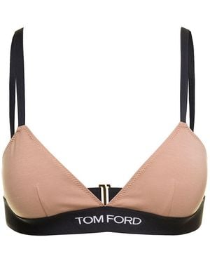 Tom Ford Top With Logoed Band - Natural