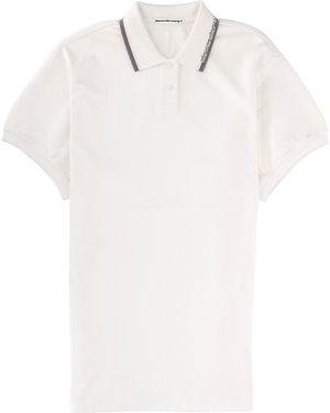 T By Alexander Wang Miniabito Polo - White