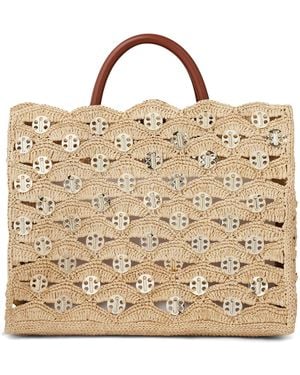 Rabanne Rafia Bag - Brown