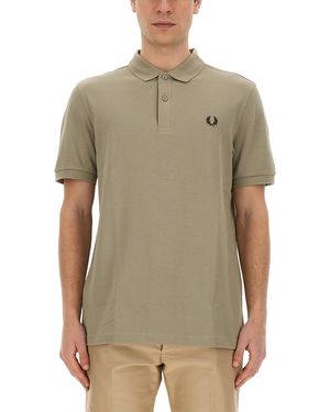 Fred Perry Polo With Logo - Green