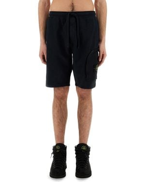 Stone Island Bermuda Cargo - Nero