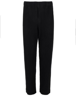 Homme Plissé Issey Miyake Pantalone Plissettato - Black