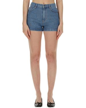 ROTATE BIRGER CHRISTENSEN Embroidered Shorts - Blue