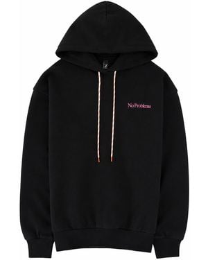 No Problemo Felpa Con Logo E Stampa - Black