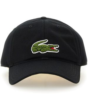 Lacoste Cappello Da Baseball Con Ricamo Logo - Nero