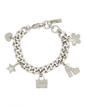 Marc Jacobs Bracciale "The Pave Mini Icon Charm" - Metallizzato
