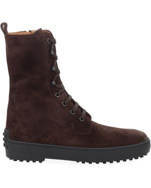Tod's Stivaletto "Winter Gommino" - Brown