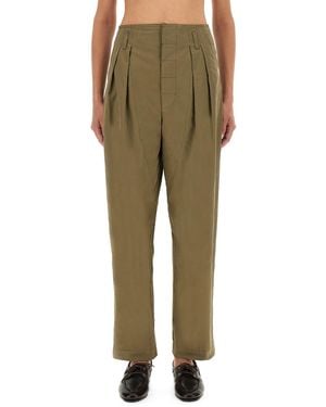 Moschino Tailored Pants With Pleats - Green