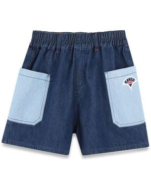 KENZO Short Jean - Blue