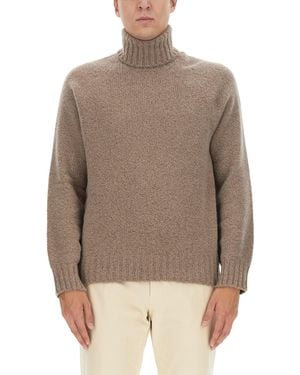 ZEGNA Turtleneck Shirt - Natural