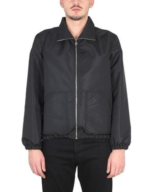 McQueen Jacket With Logo - Grey