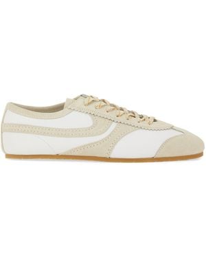 Dries Van Noten Leather And Suede Trainer - White