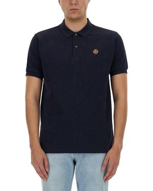 Bally Polo With Logo - Blue