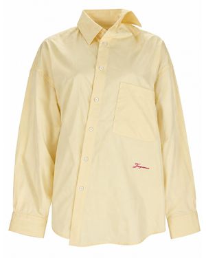 Jacquemus Camicia Asimmetrica - Natural