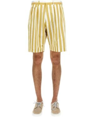 Paul Smith Deckchair Stripe Bermuda Shorts - Yellow