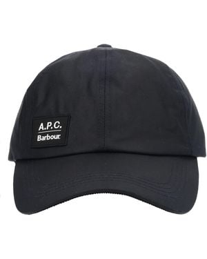 barbour x a.p.c. Barbour X A. P.C. Cappello Da Baseball - Blue