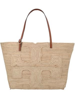 Tory Burch Borsa Tote Con Logo - Natural