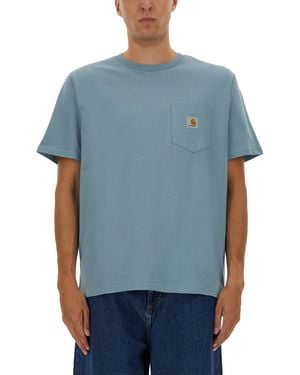 Carhartt T-Shirt With Pocket - Blue