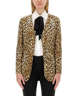 Moschino Jacket With Animal Pattern - Multicolor