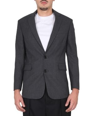 Aspesi Single-Breasted Virgin Wool Jacket - Grey