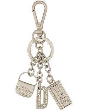 DIESEL Keychain "1Dr Multicharm" - White
