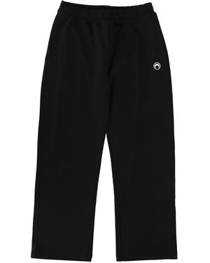 Marine Serre Jogger Trousers With Logo - Blue