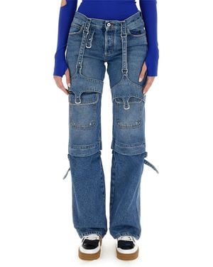 Off-White c/o Virgil Abloh Jeans Cargo - Blu