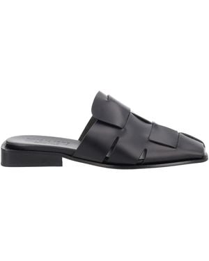 Hereu Mule "Coraia" Con Dettaglio Intrecciato - Gray