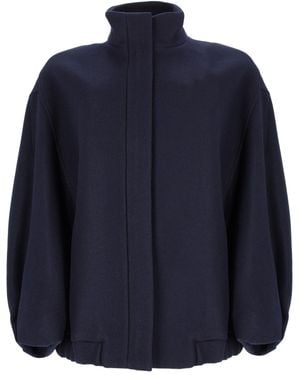 Dries Van Noten Blouson "Voles" Oversize - Blue