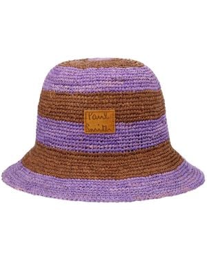 Paul Smith Raffia Hat - Purple