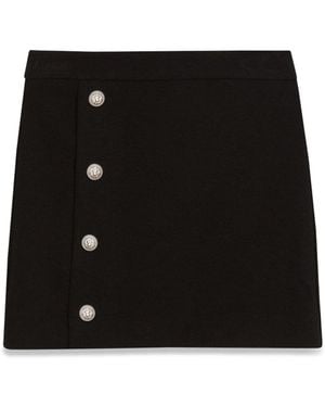 Balmain Knitted Textile Skirts - Black