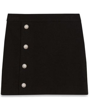 Balmain Knitted Textile Skirts - Black