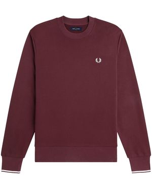 Fred Perry Sweatshirt With Logo - Purple