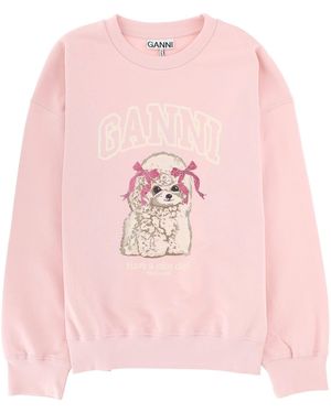 Ganni "Poodle" Sweatshirt - Pink
