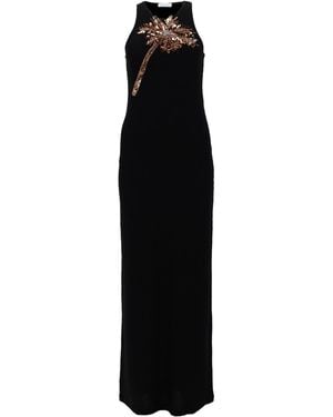 Rabanne Abito Con Dettaglio Palma - Black