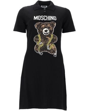 Moschino Mini Abito "Teddy" - Black