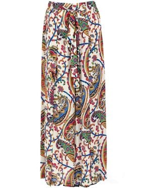 Etro Vibrant Viscose Trousers For - White