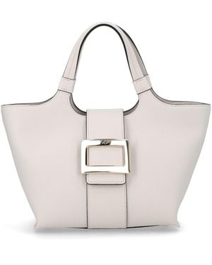 Roger Vivier Belle Vivier Mini Bag - Natural
