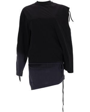 Y-3 T-Shirt With Cut-Out Detail - Black