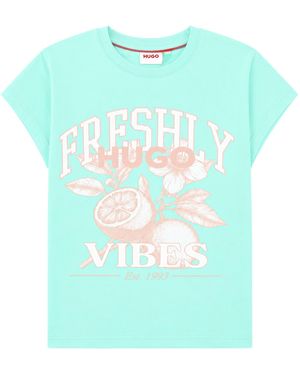HUGO T-Shirt Con Stampa - Blue