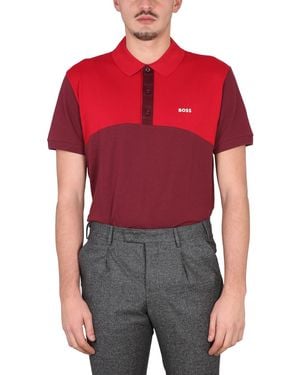 BOSS Polo With Logo - Red