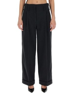 Philosophy Di Lorenzo Serafini Wide Leg Trousers - Black