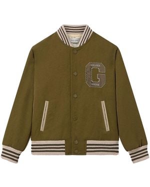 Golden Goose Kids Logo Jacket - Green