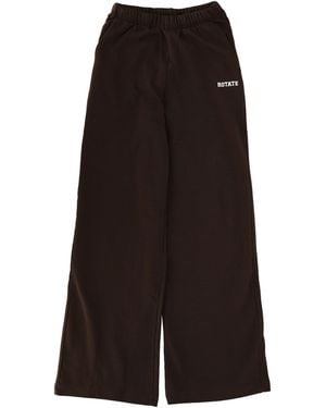 ROTATE BIRGER CHRISTENSEN Trousers With Logo - Black