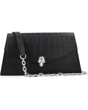 McQueen Borsa "Skull" Mini - Black