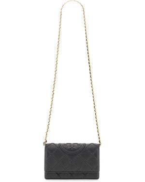 Tory Burch Fleming Soft Chain Wallet - White