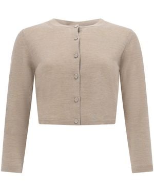Max Mara Silk Cardigan - White