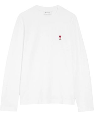 Ami Paris T-Shirt With Logo - White