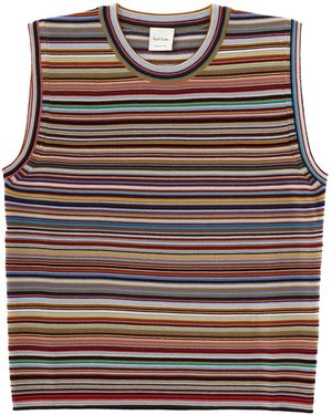 Paul Smith Maglia Smanicata "Signature Stripe" - Multicolour