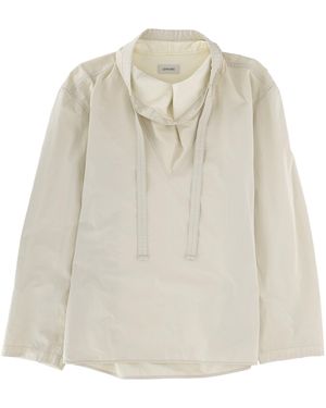 Lemaire Ivory Cotton Top - White